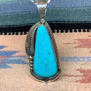 Sleeping Beauty Turquoise Pendant #3447